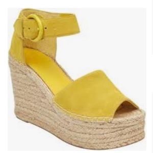 Marc Fisher “Alida” Suede Espadrille Wedges